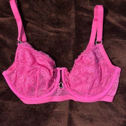 Pink Lace Bra