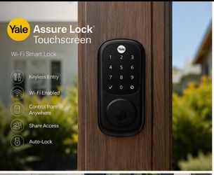 Yale Assure WiFi Smart Lock Touchscreen – Black  – Complete in Box $90