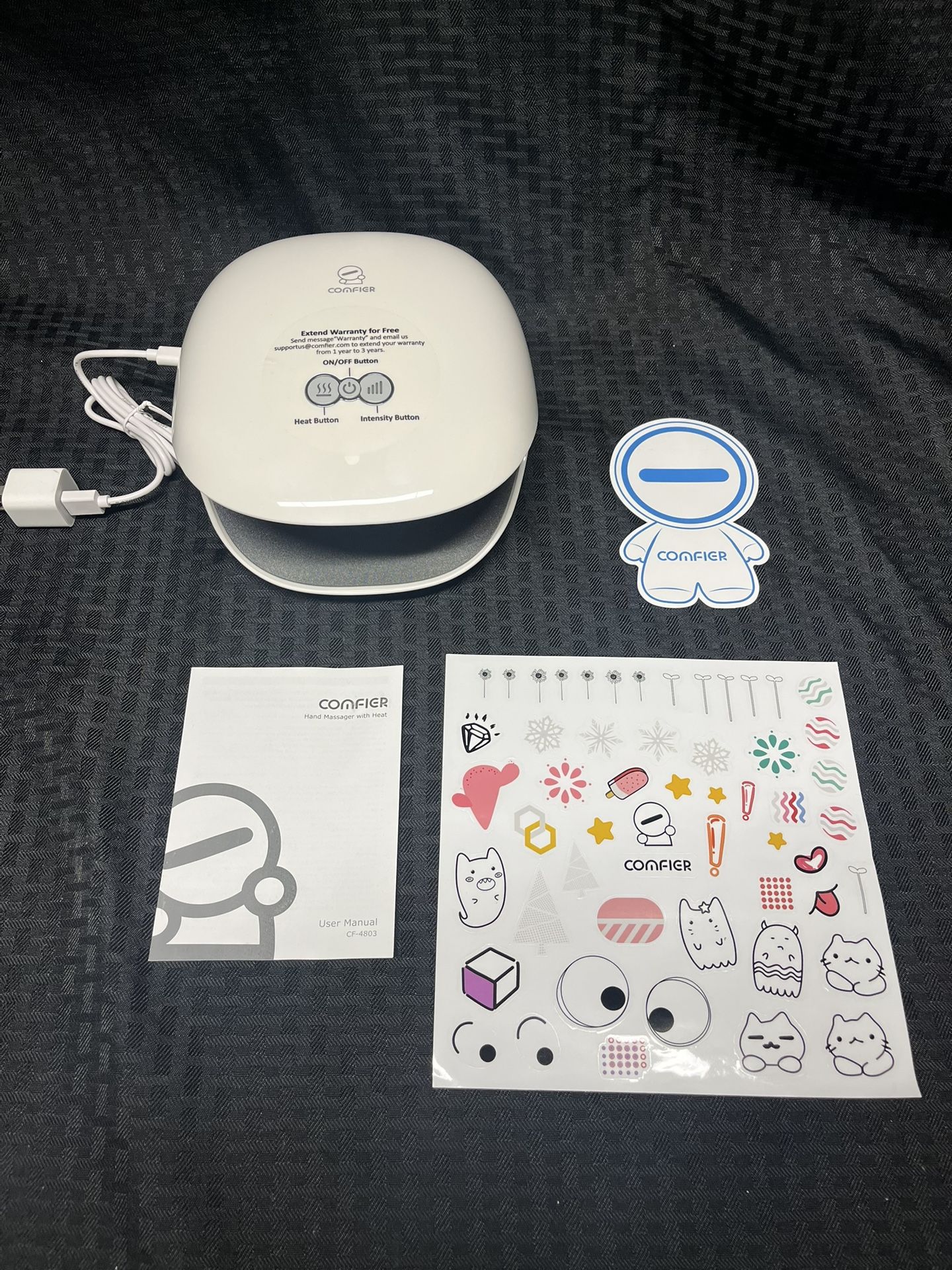 Comfier Wireless Air Compression Hand Massager with Heat  