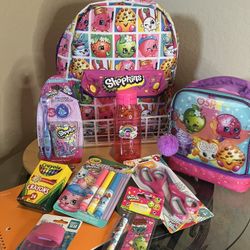 Shopkins🍓🍎🧁Back To School Basket 