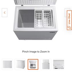 Magic Chef  7.0 Cu. Ft. Chest FREEZER In White New in Box 