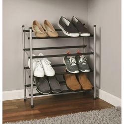 Mainstays 4-Tier Expandable Shoe Rack