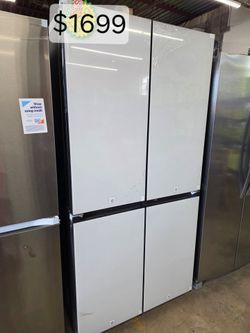 SAMSUNG BESPOKE 23 CU FT 4-DOOR FLEX REFRIGERATOR – COUNTER DEPTH – LIKE NEW 🔥
