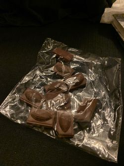 Rubber decorative chocolate covered almonds