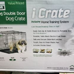 I-Crate Folding Double Door Crate