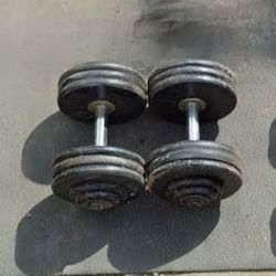 Dumbbells 2x70lb 