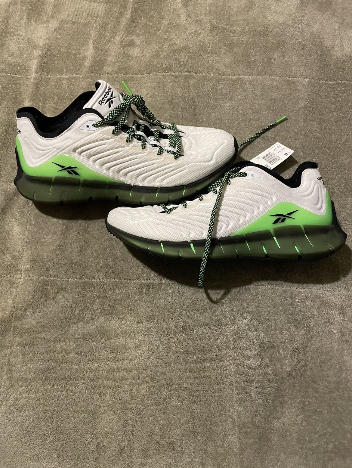 Reebok Zig Kinetica White Solar Green
