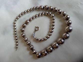 Vintage Sterling Silver Beaded balls