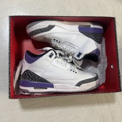 Air Jordan 3 “Dark Iris” – Size 5Y / 6.5W / 5M – Lightly Used 