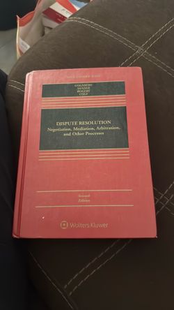 Dispute resolution negotiation, mediation, arbitration and other processes