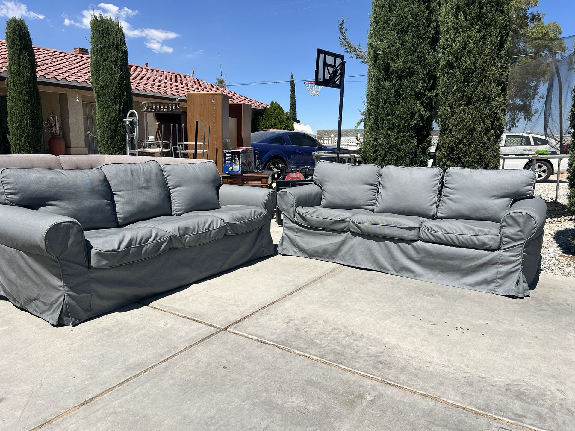 Matching Slipcover Sofa Set!