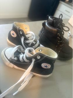 Boots  Old Navi and sneakers converse