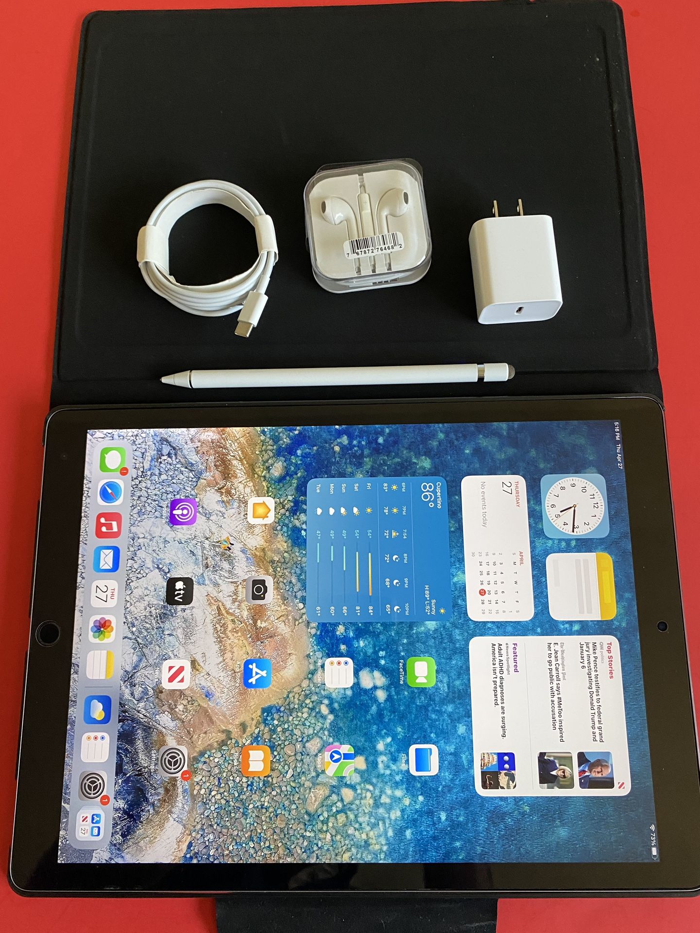 256GB Apple IPad Pro 2nd Generation (Retina Display Touch ID  Latest IOS 16) with stylus pen Accessories (Apple Pencil supported)