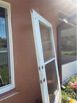 Patio glass door