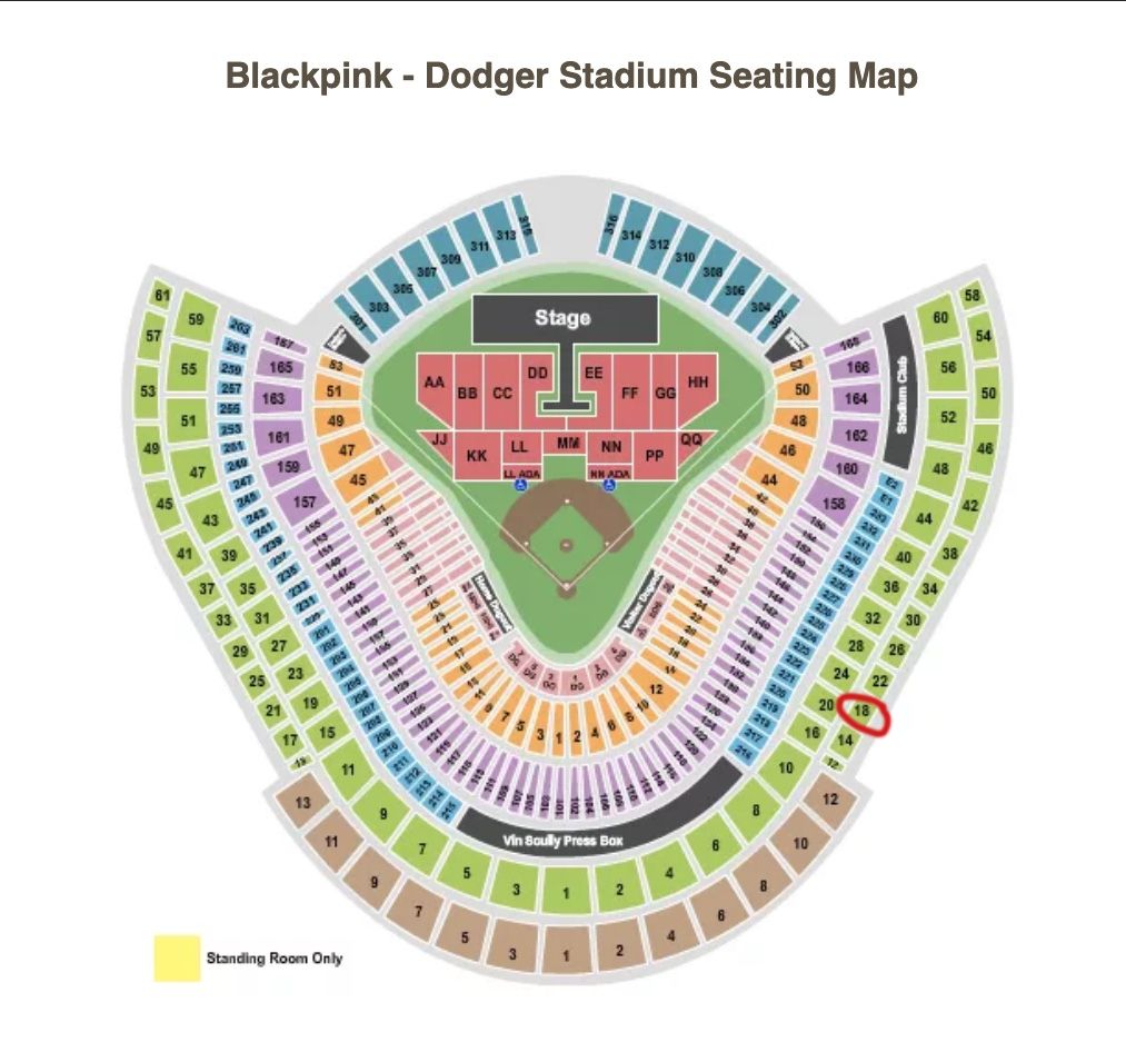 Black Pink - Dodger Stadium - August 26