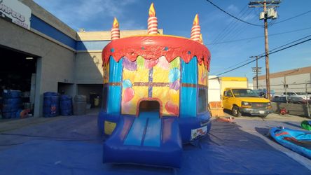 Birthday Cake Bouncy House