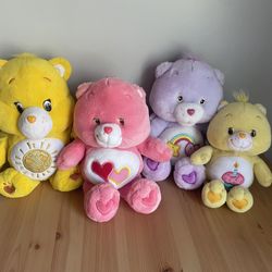 Care Bear Bears Plush Toy Stuffed Animal LOT Sunshine Bear Sings