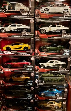 65 + Fast And The Furious 1/24 Scale Diecast All Mint