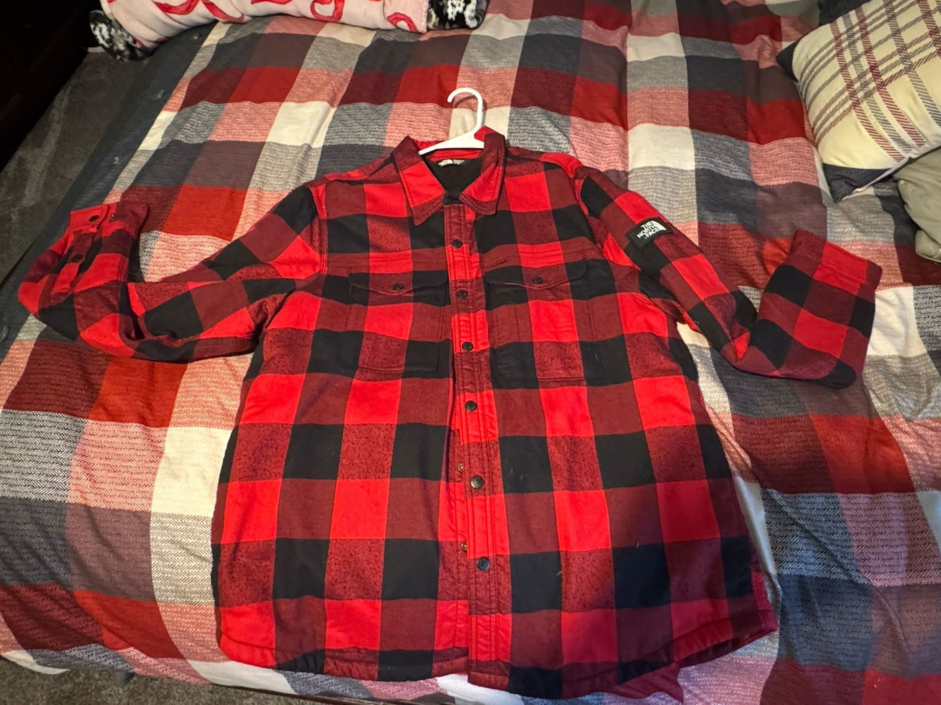 The North Face - XL - Flannel Sherpa Jacket
