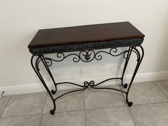 Beautiful Wood & Metal Console Table