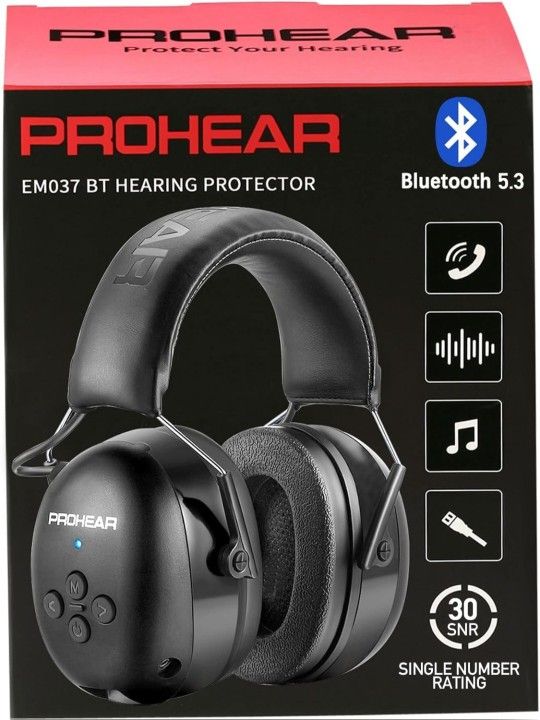 PROHEAR 037 Bluetooth 5.3 Hearing Protection Headphones BRAND NEW