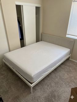 Ikea kleppstad bed mattress with bed frame queen size