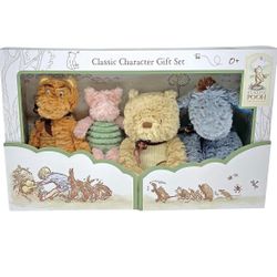 Disney Baby Winnie The Pooh and Friends 4 Piece Plush Collector Set Stuffed Animals Classic
