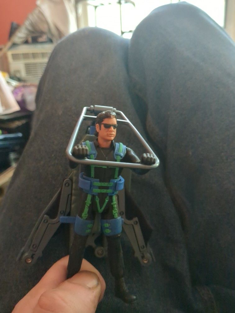 Jurassic Park The Lost World Glider Pack with Ian Malcolm action figure from 1997