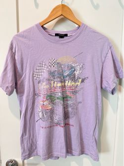 Forever 21 T-Shirt Purple (Size: S)