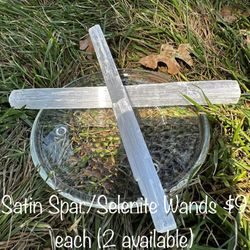 Selenite/Satin spar Wands