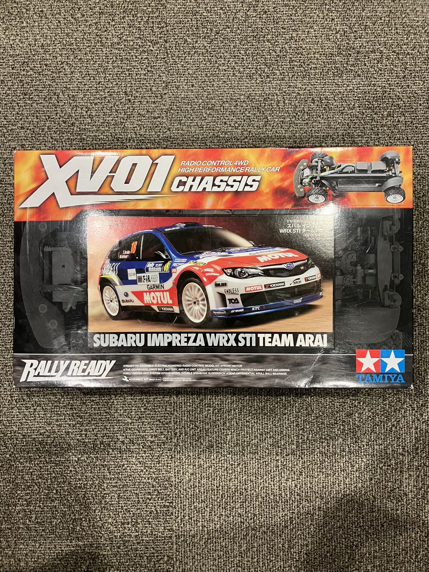 Tamiya 1/10 Electric Rc Assembly Kit Impreza 08 Arai Specification Xv-01 53H1091