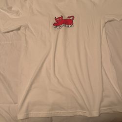 White Supreme Devil Tee