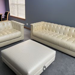 White Leather Furniture 