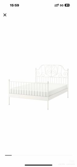 IKEA queen size bed frame metal