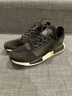 adidas Men's NMD R1 V2 Sneakers FW5327 Black/Metallic Gold Size 8.5 Men Used