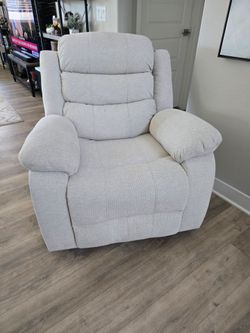 Modern Recliner Chair - Beige