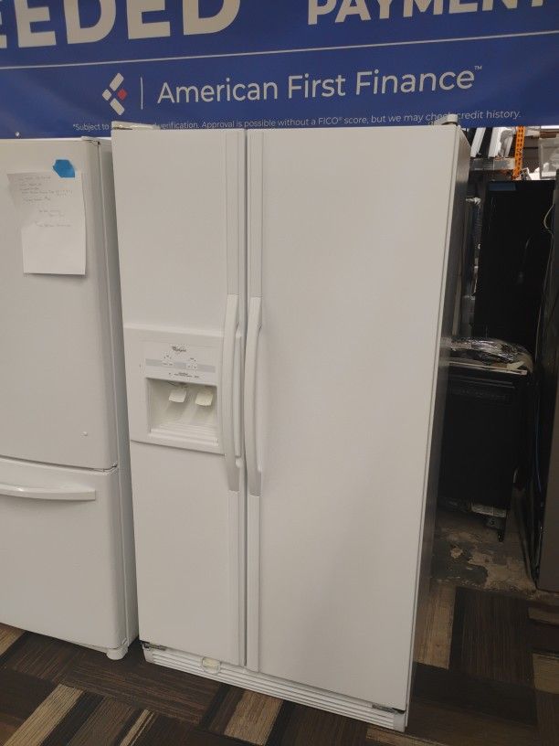 Whirlpool Side By Side Fridge 36" Free Warranty Delivery Available Financing Available