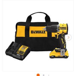 ATOMIC 20-Volt Lithium-Ion Cordless 1/2 in. Compact Hammer Drill with 3.0Ah Battery, Charger and Bag