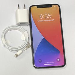 Factory unlocked apple iphone X 256gb, store warranty! 