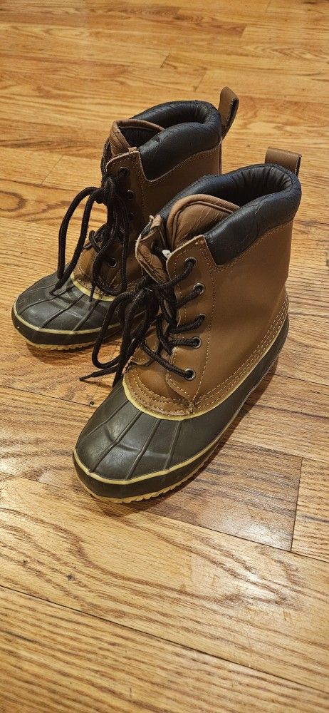 Waterproof Leather And Rubber Rainboots For Children