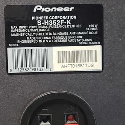 Pioneer Speaker S-h 352f-k