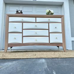 🌺 Refinished Modern Solid Wood Dresser / More Details In The Description/ Delivery Available 