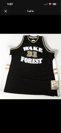 RARE VTG Tim Duncan Wake Forest Deacons NWT Headmaster Limited Edition Jersey 56
