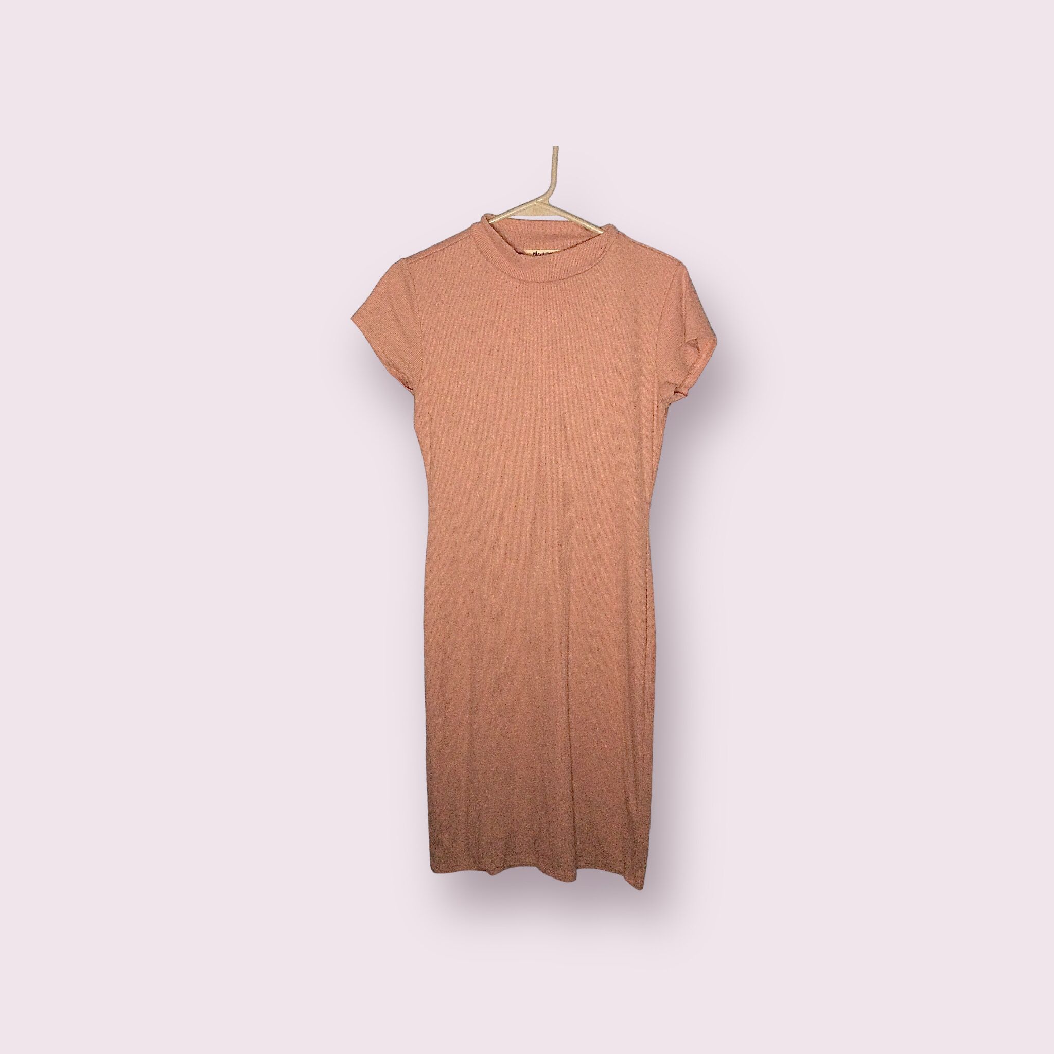 Mikey and Joey Pink Bodycon Midi Dress