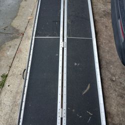 Aluminum ramp.