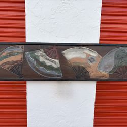 Vintage Sarreid Wood Carved Art