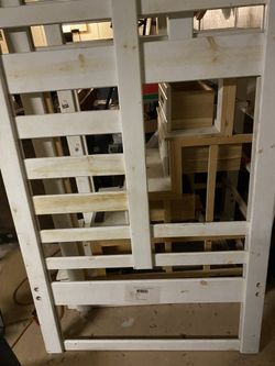 Solid Wood Bunk Bed. Sleeps 3. 
