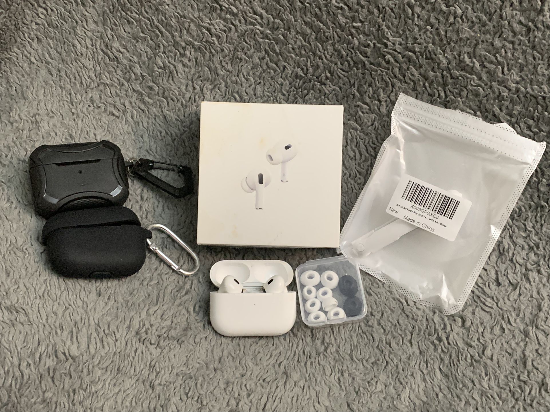 AirPods Pro 2nd Generation Renewed Bundle 2 New Protective Cases & Cleaning Kit “Authentic”