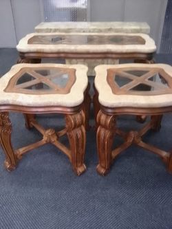 Coffee Table And 2 Night Stands 