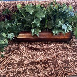 Artificial Plant with Wooden Base